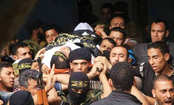 تشييع شهداء النفق في غزة