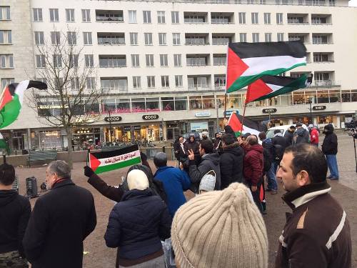 اعتصام تضامني مع القدس في السويد