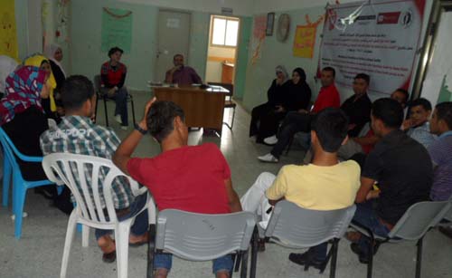 ورشة عمل بمناسبة يوم اللاجئ العالمي في مخيم جباليا