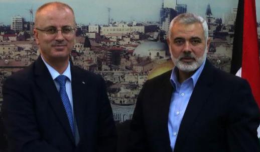 هنية يبحث مع الحمد الله تفاصيل زيادة وفد الحكومة إلى غزة