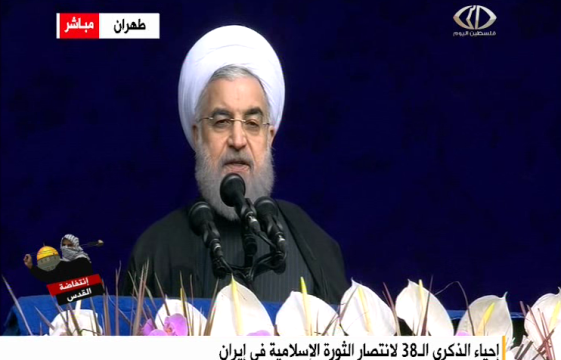 إيران تحيي ذكرى انتصار الثورة.. روحاني: لن نرضخ لأي تهديد