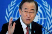 كي مون يعرض التوسط لانهاء الأزمة الأوكرانية 