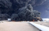 ليبيا تطلب مساعدة إيطاليا لإخماد حريق نفطي ضخم