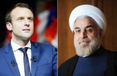 روحاني يتلقى اتصالاً هاتفياً من نظيره الفرنسي ايمانويل ماكرون