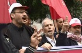 مسيرة تضامنية مع الأسرى للجبهة الديقراطية في غزة
