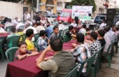 إفطار جماعي لأهالي قصرة بنابلس