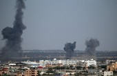 قصف غارة غزة انفجار