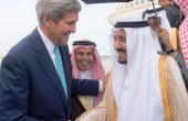 الملك السعودي يلتقي كيري في واشنطن قبيل لقائه أوباما