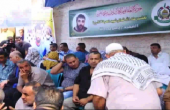 غزة... خيمة عزاء للشهيد الأسير ياسر حمدوني