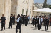المستوطنون وحاخاماتهم يقتحمون باحات المسجد الأقصى
