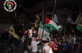 مخيم اليرموك يحتفل بانتصار المقاومة الفلسطينية في غزة