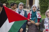 طالبات مغربيات ينظمن فعالية تضامنية مع فلسطين