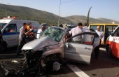 طولكرم... 9 إصابات بحادث سير  