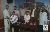المؤسسة الفلسطينية للرياضة تحتفل بترفيع عدد من لاعبي الكراتيه في صيدا جنوبي لبنان