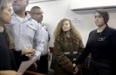 عهد التميمي أمام محكمة الاحتلال في 