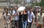 تشييع الشاب محمود أبو كويك في شارع الجلاء وسط غزة