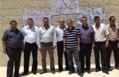 اعتصام  أمام المجلس الطبي الفلسطيني للمطالبة باستكمال تطبيق قانون التقييم 
