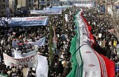 مسيرات حاشدة في طهران إحياء للذكرى الـ35 للثورة الإسلامية 