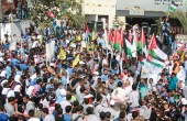 مسيرة تضامنية مع الأسرى في دورا بالخليل