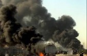 مسلحون يضرمون النار في ناقلة نفط للناتو في إقليم بلوشستان