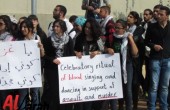 العشرات يتظاهرون في المكسيك دعما للشعب الفلسطيني