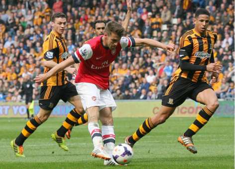 آرسنال لازال متأخرا أمام هال سيتي في نهائي كأس الاتحاد الإنكليزي