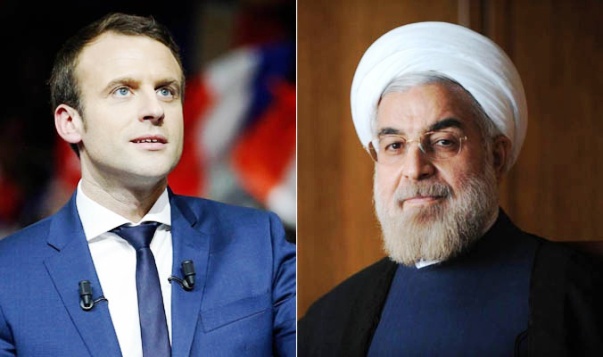 روحاني يتلقى اتصالاً هاتفياً من نظيره الفرنسي ايمانويل ماكرون