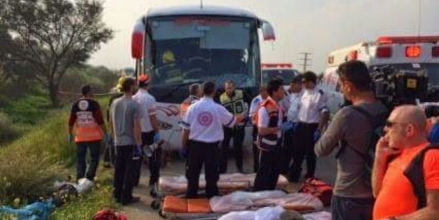 مصرع 8 فلسطينيات وأكثر من 30 إصابة في حادث سير بالنقب 