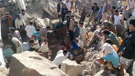 ضحايا بقصف سعودي على منطقة الحمرا في محافظة لحج