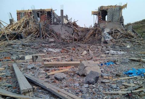 الطيران السعودي يستهدف للمرة الأولى لواء العمالقة بمحافظة عمران شمالي اليمن