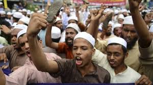 المئات يتظاهرون في دكا ضد العدوان الاسرائيلي على غزة