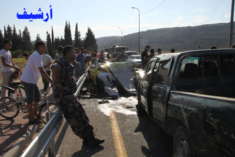 وفاة مواطنين في حادث سير بنابلس