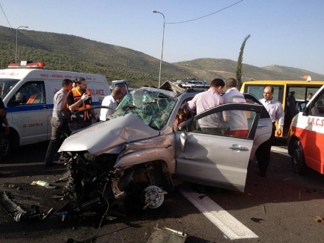 جنين.. 4 اصابات في حادث سير