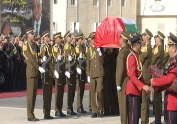 تشييع الشهيد زياد أبوعين بجنازة عسكرية وحضور رسمي وشعبي في رام الله – 11 – 12 – 2014 - رغدة عتمة