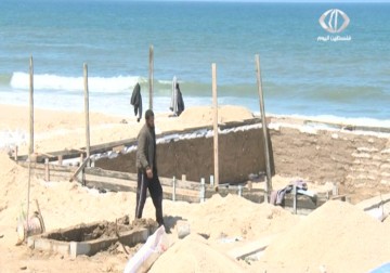 أصحاب منتجعات البحر المتضررة على شاطيء مدينة رفح يطالبون بتخفيف رسوم التراخيص المفروضة عليهم - 2 - 4 - 2015 - علاء سلامة