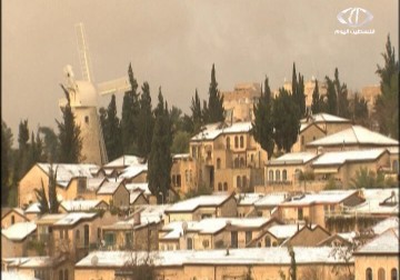 العاصفة هدى تغطي القدس بلباسها الشتوي - 8 - 1 - 2015 - زينب ابو ضاهر