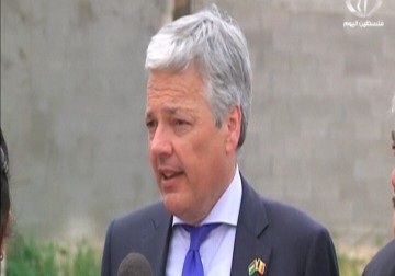 وزير الخارجية البلجيكي يجري زيارة إلى قطاع غزة - اماني الحسين - 10 - 5 - 2016