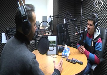 مصطفى الجوهري.. أول كفيف فلسطيني يعمل في مجال الإعلام  - 14 - 3 - 2014