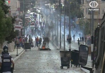 إصابات جراء المواجهات العنيفة في مخيم عايدة ببيت لحم - 6 - 10 - 2015 - زياد أبو غزالة