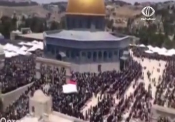 350000 مواطن يؤدون صلاة الجمعة في المسجد الأقصى المبارك – 26 – 6 – 2015 – هادي خزعل