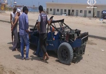فلسطيني من غزة يصنع أول سيارة رباعية الدفع – 5  - 8 – 2015 - رمزي البيروتي