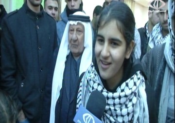 سلطات الإحتلال تفرج عن الطفلة ملاك الخطيب – 13 – 2 – 2015 – رغدة عتمة