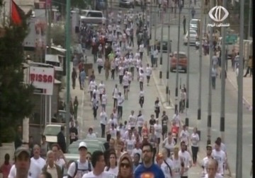ماراثون فلسطين الدولي الثالث في مدينة بيت لحم  تحت شعار الحق في الحركة - 27 - 3 - 2015 - فداء نصر