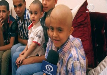 عائلة المزين في مدينة رفح تتضامن مع طفلها المصاب بالسرطان – 12 – 7 – 2015 - علاء سلامة