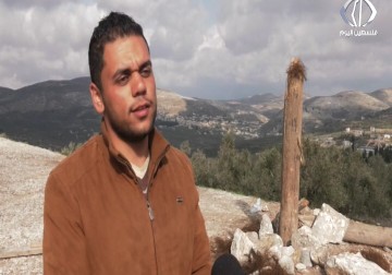 قوات الاحتلال تستهدف سارية علم فلسطين في سبسطية - جهاد بركات 