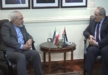 لقاء بين وزير الخارجية الايراني محمد جواد ظريف والملك الأردني عبدالله الثاني لبحث العلاقات بين البلدين - 14 – 1 – 2014 – رشا الوحش