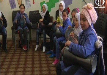 مبادرة لتعليم الأطفال في مخيم البقعة النقر على الطبلة - مروان الخطيب - 15 - 12 - 2016