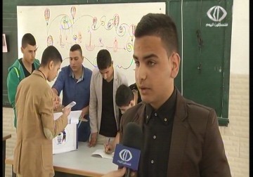 خدمة الانترنت من  خلال سلة مهملات ابتكار جديد يقدمه طلاب بلدة عتيل في طولكرم – 27 – 4 – 2015 - أمون الشيخ