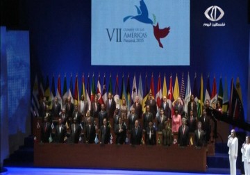افتتاح قمة الأميركيتين السابعة على  وقع مصافحة أوباما كاسترو - 11 – 4 – 2015 –  أماني الحسين