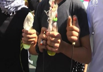 عشرات الآلاف يشاركون في مسيرة لحركة الجهاد دعما الانتفاضة القدس في ذكراها الاولى  -أكرم دلول - 2 - 10 - 2016